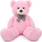 MaoGoLan Huge Pink Stuffed Animals - 47 inch Life Size Cute Teddy Bears for Baby Girls Shower Decorations