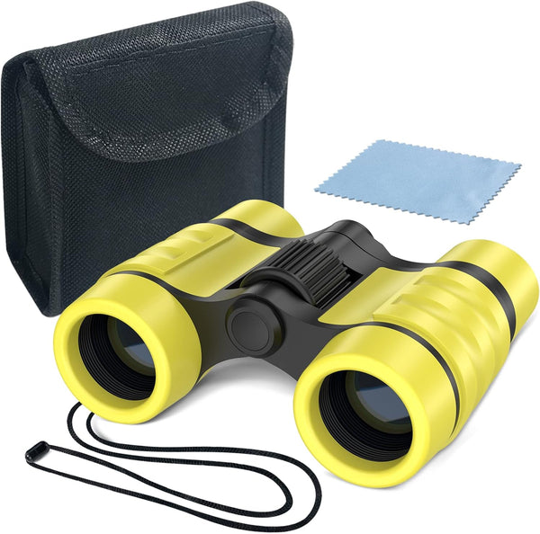 ESSENSON Binoculars for Kids, Toy Gift for 3-8 Year Old Boys Girls, Outdoor Telescope for Hiking, Bird Watching