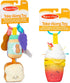 2-Pack Melissa & Doug Multi-Sensory Take-Along Clip-On Infant Toy (PB&J and Bubble Tea)