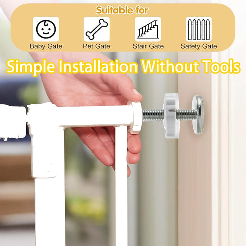 Universal Baby Gate Threaded Spindle Rod - M8 (8mm) Replacement Bolt Part for Baby & Pet Safety Gates, 4Pcs