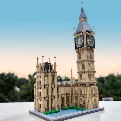 Big Ben Model Building Blocks: Simulation Clocks and Lights, Famous London Landmarks Toy Set (815pcs)