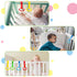 4pcs Plastic Baby Crib Pull Rings, Kids Walking Exercises Assistant Stand Up Rings for Infant Baby Toddler Practice Tool