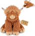 24" & 4.5lbs Highland Cow Stuffed Animal, Sitting & Laying Weighted Stuffed