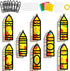 32 Sets Back to School Crayon Suncatchers Craft Kit DIY Window Stained