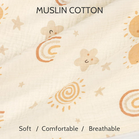 Summer Muslin Car Seat Cover Baby Girls Boys, Cotton Baby Car Seat Cover for Carseat, Baby Nursing Pillow Cover
