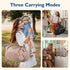 Zhongzhi Mommy Personalized Name Diaper Bag Baby Stroller Organizer Large Capacity Maternity Bag with Insulated Pocket