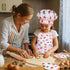 3 11 Sets Otters Kids Chef Hat and Apron, PCS Chef Costume Pretend Play Kitchen Toys Baking Tools for Toddler
