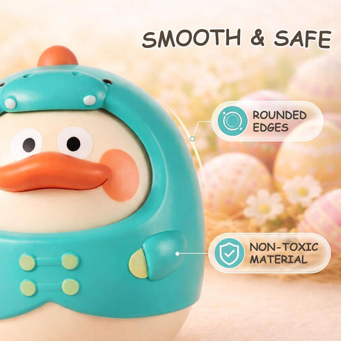 Tummy 3-12 Musical Wobbler Toy, Tinabless Roly Poly Baby Toys, Dinosaur-Duck Time Toy | Tumbler Wobbler Toys