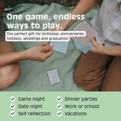 The Original Curiosity Edition - 52 Deep Conversation Cards for Team Building Games, Family Game Night, Couples