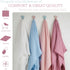 Meracorallo Muslin Swaddle Blanket, Silky Soft Receiving Blanket, 47 x 47 inches, Sky Blue