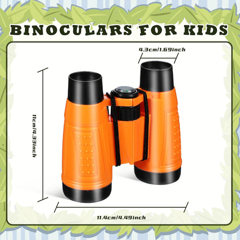 Libima 24 Pcs Binoculars for Kids - Educational Compact Binoculars with Neck String for Bird Watching, Birthday Gifts