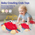 6+ 12-18 Tummy 1-3 hahaland Baby Toys Months - Crawling Musical Dancing Walking Moving Bouncing Learning Crab Time Toy