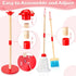 Set Set 9 Set 3-6, WHOHOLL Wooden Kids Cleaning Toy Toddler Broom and Dustpan for Housekeeping Pcs Broom and Mop