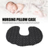 Yosoo Classic Black Print U Shape Breastfeeding Pillow Cover, Washable Nursing Pillowcase for Moms, Breastfeeding