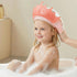MOSIERRY 1-9 Baby Shower Cap with Bath Rinse Cup, Baby Toddler Hair Washing Shield, Adjustable Silicone Bath Visor