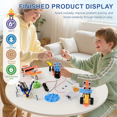 6-12, 6 7 8 9 10 11 12 13 STEM Kits for Kids Ages Science Kits for Kids,DIY STEM Gifts Toys for Year Old Boy Birthday