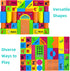 ABC Foam Learning Blocks for 2-4 Years Old Toddlers, Soft Stacking Alphabet Letters Set, Montessori Toys