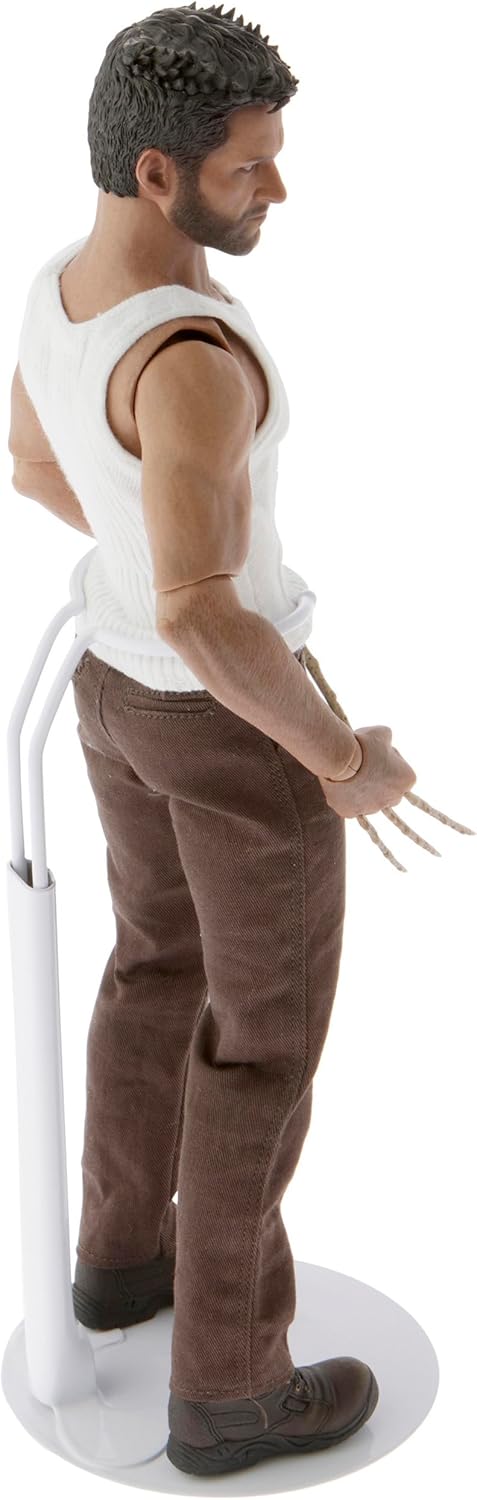 Plymor DSP-60W White Adjustable Doll Stand, Pack of 6, fits 10-14 inch Dolls, Waist 2-2.5 inches Wide