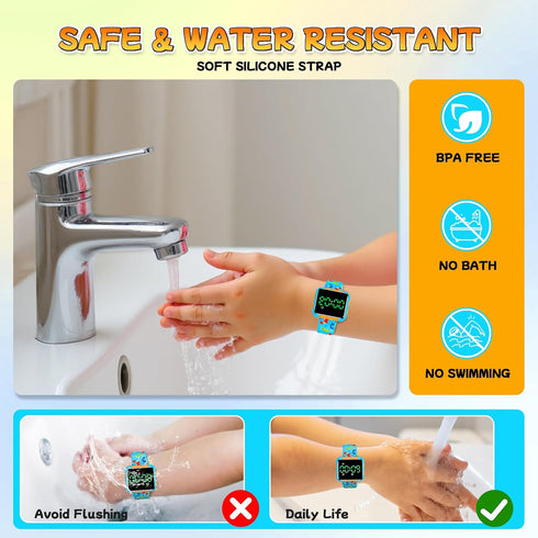 Etuwoe Potty Training Watch & Chart for Kids: Water Resistant Potty Watches Dinosaur Potty Training Chart for Toddler