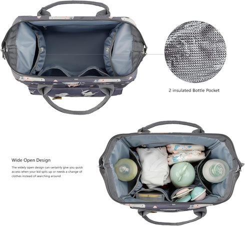Baby Diaper Bag Handbag - Waterproof Mini Smart Diaper Bag with Insulated Pocket for Outdoor