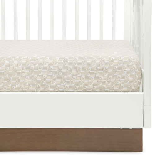 100% 28x52 Inch (Pack 3), Delta Children Fitted Crib Sheets for Girls and Boys - Organic Cotton Crib Sheet for Standard
