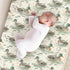 KuphiL10C Girls-16x32 Watercolor Mallard Duck Leaves Baby Changing Pad Cover, Unisex Duck Nursery Diaper Changing Table