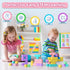 1.34in 1-3, 3+ Magnetic Blocks for Toddlers, Macaron Magnetic Building Cubes for Kids Ages Stem Preschool Stack