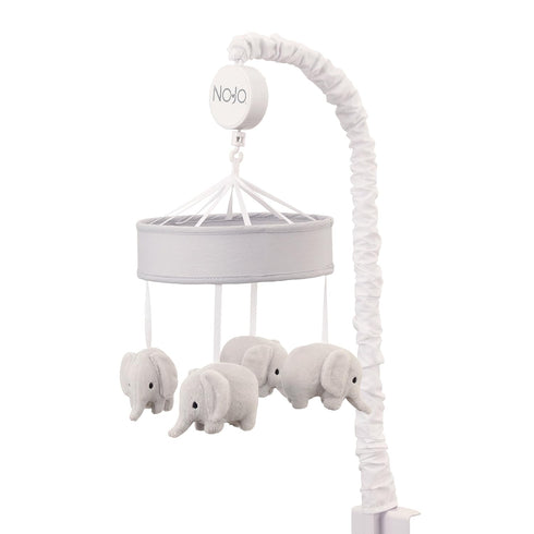 NoJo Dreamer Musical Mobile, Grey Elephants