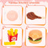 200Pcs Playset 2 Sets, Mini Play Kitchen Accessories for Kids, Pretend Cooking with Cookware, Tableware & Fruit