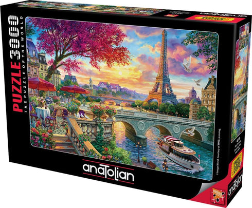 3000 #4919, Anatolian Puzzle - Blooming Paris, Piece Jigsaw Puzzle Multicolor