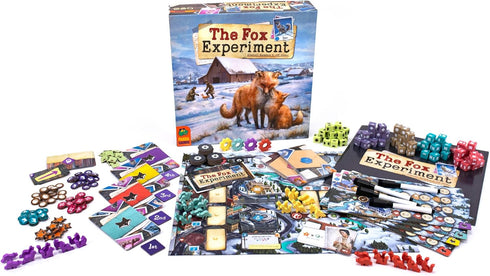 10+, 1-4 60 The Fox Experiment Board Game - Breed and Evolve Your Foxes! Strategy Game, Fun Family Game for Kids