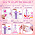 195pcs 3+ nicknack Princess Magic DIY Balloons with Pump, DIY Sticky Balloon Maker Toy Craft Kits for Kids with Bouncy