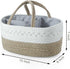 PandaEar Portable Baby Diaper Caddy Organizer, Cotton Rope Diaper Caddy for Newborn Infants - Brown
