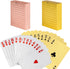 Waterproof Playing Cards, 4 Decks Plastic Poker Cards, Novelty Poker Cards for Men Adults Family Game Party