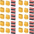 AUTOUTLET 10-Pair XT60 Power Connectors (M/F) with 20 Heat Shrink Tubes for RC LiPo Batteries