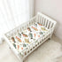 KICPOAY 52x28 Vintage Bass Fishes Toddler Bed Crib Sheets Baby Crib Sheets Cover for Soft Mini Crib Mattress