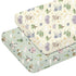 Mindsoft 2 Pcs Watercolor Dragon Crib Sheet Set 52 x 28 x 8