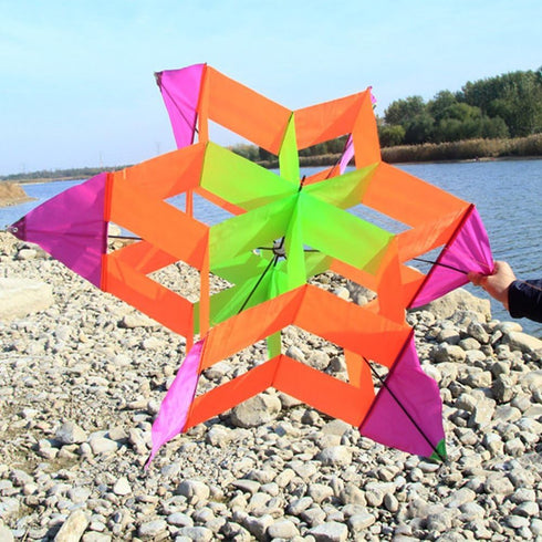 Hengda Kite-New Version 42 Inch 3D Lotus Flower Kite for Kids and Adults, Easy to Carry with Flying Line