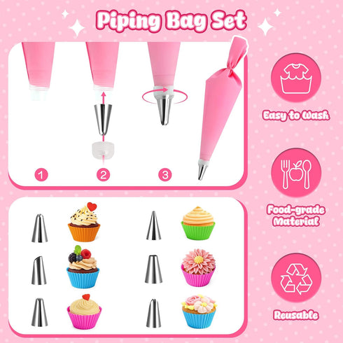 Sets, 32PCS LovesTown Kids Cooking and Baking Pretend Play Toys for Toddler Dress Up Clothes Birthday for Girls