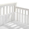 BreathableBaby Breathable Mesh Liner for Full-Size Cribs, Classic 3mm Mesh, White (Size