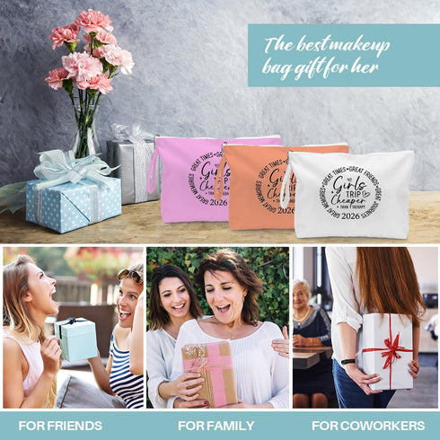 Fokongna 3PCS Girls Trip Gifts Wet Bag Wet Dry Bag Beach Bag Favors for Swimsuit Toiletry Bag Travel Essentials