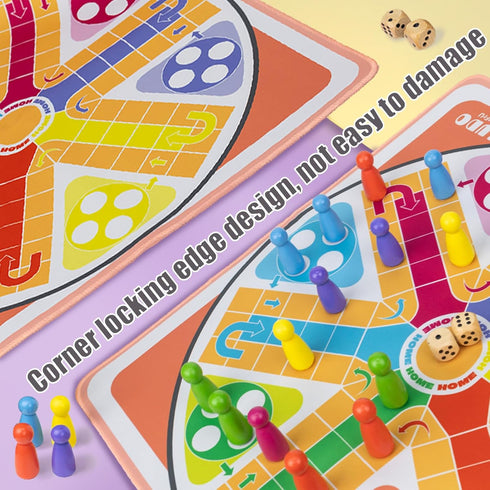 20 Inches Ludo Board Game for 2-6 Players, Ludo & Parcheesi, Family Gathering & Party Night (Instruction Included)