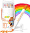 JUPITEARTH 12 Color Twist Crayons for Toddlers 1-3 and Kids 4-8, Non-Toxic