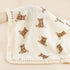 47" x40" Little Jump Cotton Muslin Swaddle Blankets with Tassel, Boho Bohimia Muslin Baby Blanket Neutral with Fringe