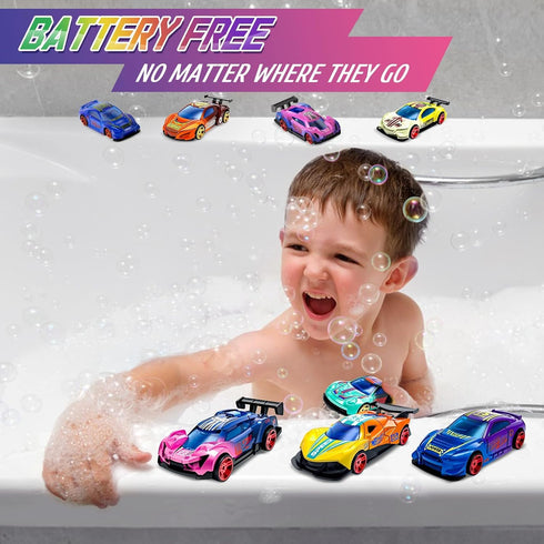 MACALOCA 1-3 4-8 Color Changing Cars Toys Bath Toysva for Ages Easter Basket Stuffers for Kids Grandkids Boys Birthday
