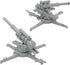 BMC Toys WW2 88mm 2pc BMC Classic German Artillery - Gray Plastic Army Men Accessories