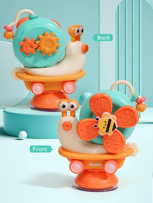 taotaotoys 5-in-1 1-3 6-12-18 High Chair Toy with Suction Cups Spinner Montessori Toys for Toddler Year Old-Fine Motor