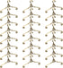 Ipetboom 24pcs 1.6In Miniature Clothes Hangers - Mini Doll House Garment Dress Up Metal Rack - Wire Outfit Holders