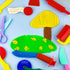 Set 10 Set Dough Play Tools for Kids, PCS Basic Dough Starter with Pizza Cutters, Safety Scissors, Rolling Pin, Roller