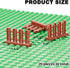 Set, 20 Fence Building Block Pieces Toy Fence Accessories for Garden Trees/Flowers/Farm Animals, Compatible